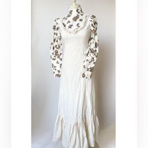vintage floral cottagecore dress
